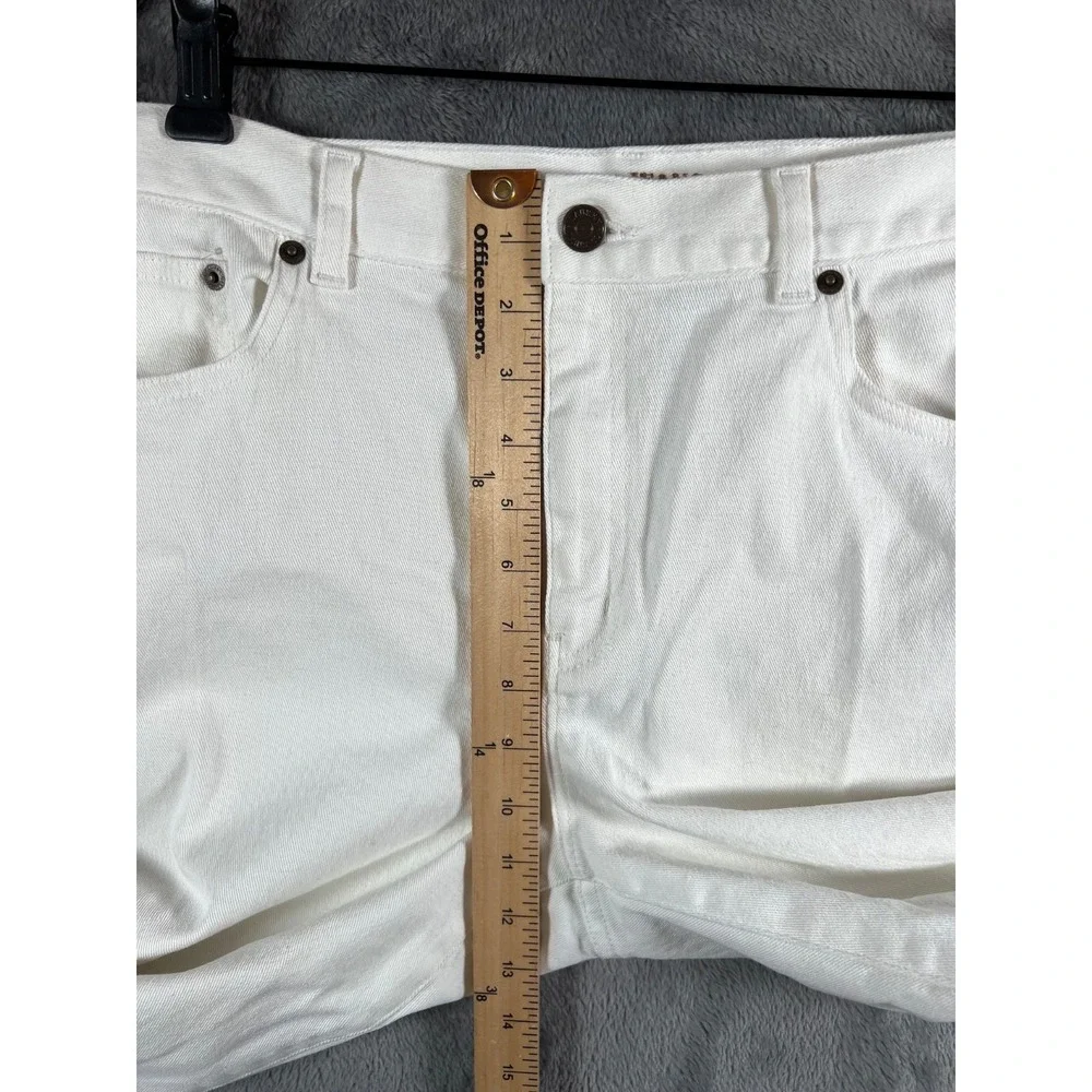 Lauren Lauren Jeans Co Jeans Womens 12 33x31 White Straight Leg